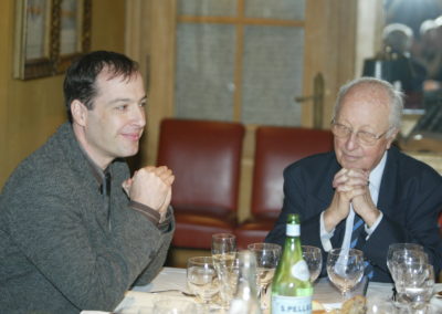 Henri Montulet, rédacteur en chef de La France Cycliste. Dans une complicité fervente avec ce formidable aîné que demeure Jacques Marchand. ©Cristel Editeur d’Art/Patrick Pichon