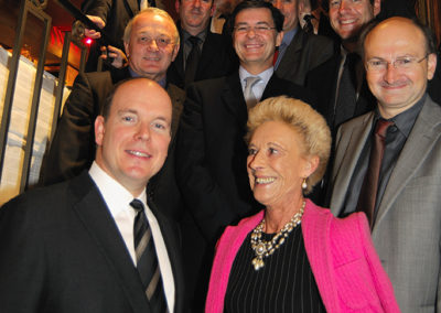 Le jury du 5e Prix Jacques-Goddet, avec Albert II de Monaco comme invité d'honneur et Eric Fottorino comme président de jury.