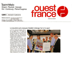 Ouest-France - Prix Jacques-Goddet - mercredi 17 juillet 2013