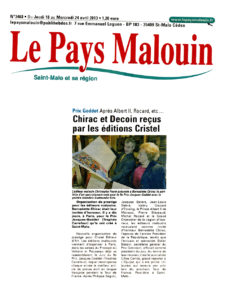 Le Pays malouin - Prix Jacques-Goddet - mercredi 24 avril 2013