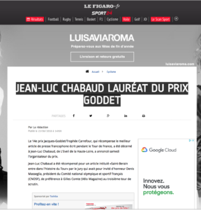 Prix Jacques-Goddet - Le Figaro