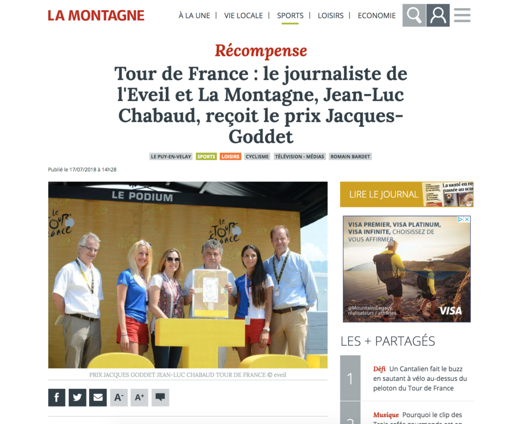 La Montagne - Prix Jacques-Goddet - Juillet 2018