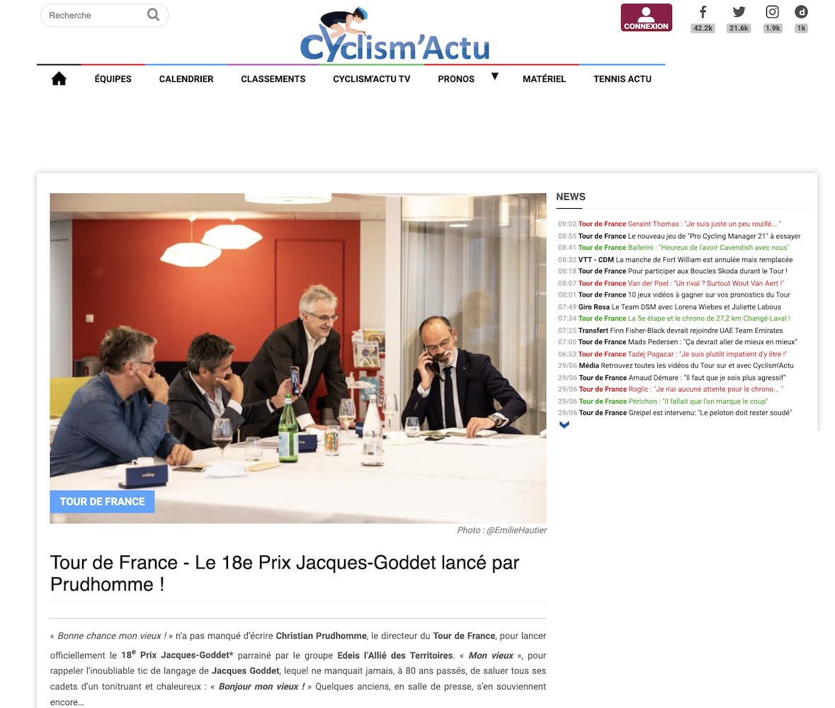 Cyclism'Actu 18e Prix Jacques-Goddet