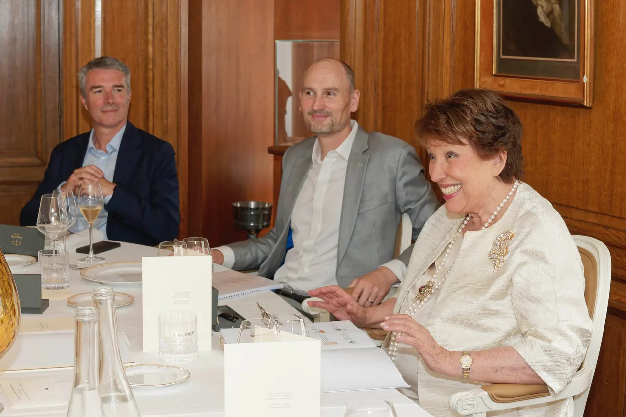 Roselyne Bachelot, invitée d’honneur, avec Sébastien Grosmaitre et Jean-Étienne Amaury.
